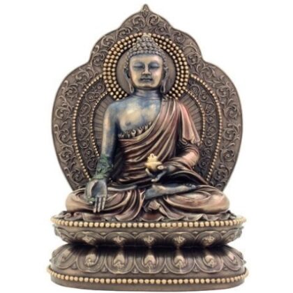 Fiberglass Brown Finish Buddha statue