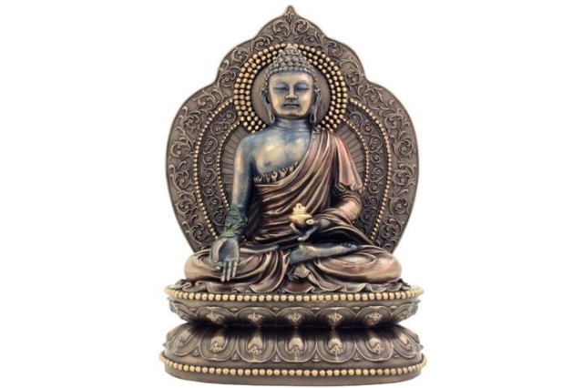 Fiberglass Brown Finish Buddha statue