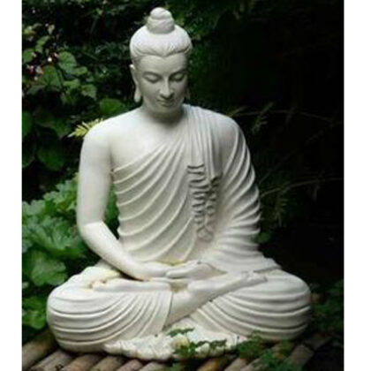 Fiberglass Buddha White finish