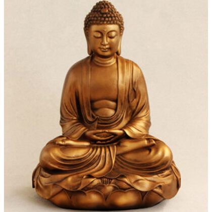 Fiberglass Buddha metalic finish