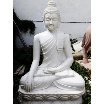 Fiberglass Buddha statue Shiney Finish