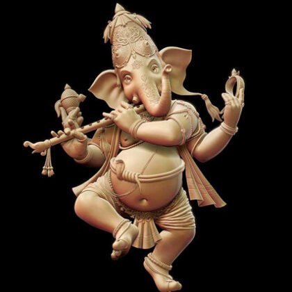 Fiberglass Dancing Ganesha