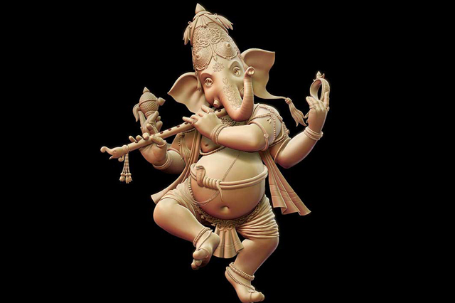 Fiberglass Dancing Ganesha