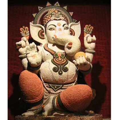 Fiberglass Ganesha in Sand finish