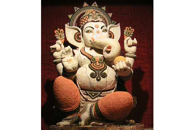 Fiberglass Ganesha in Sand finish