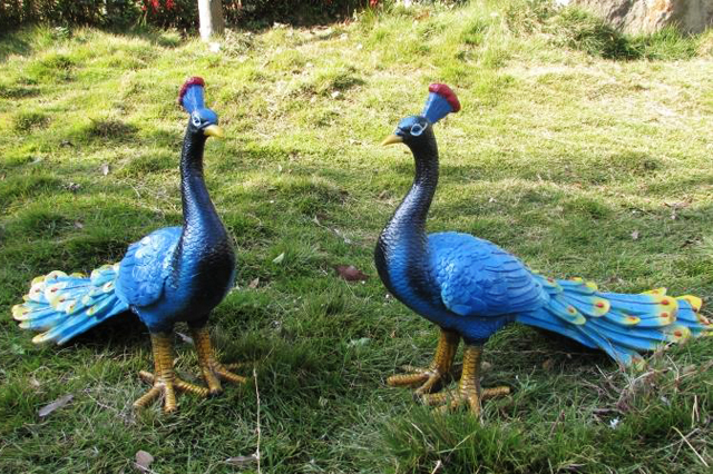 Fiberglass Peacock