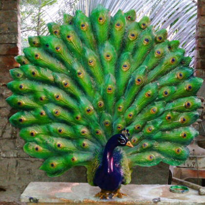 Fiberglass Peacock