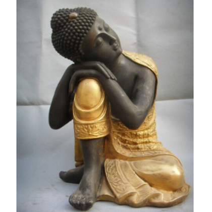 Fiberglass Thinking Buddha