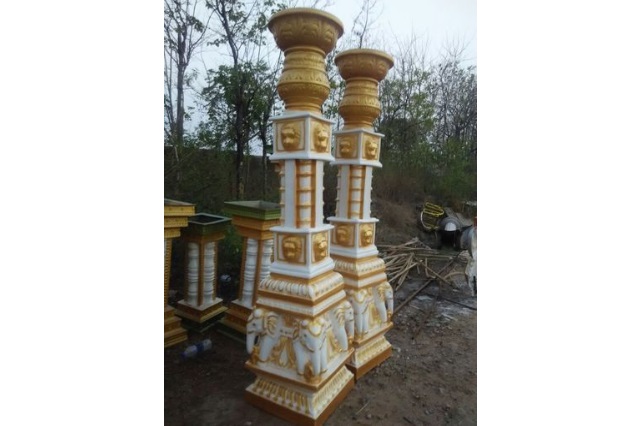 Fiberglass Elephant Head pillars