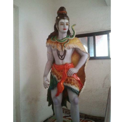 Fiberglass Beautifully colored Standing Shiva Statue