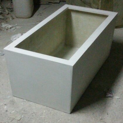 Fiberglass White finish planters