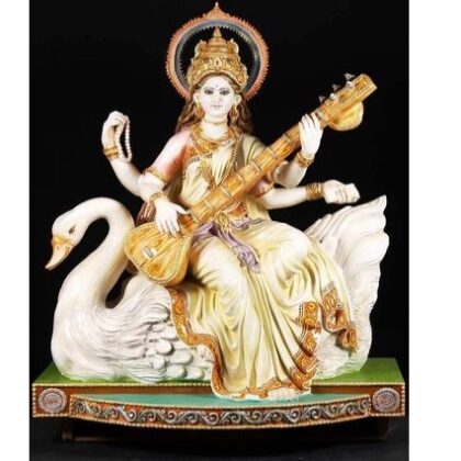 Maa Saraswati Statue in Fiber