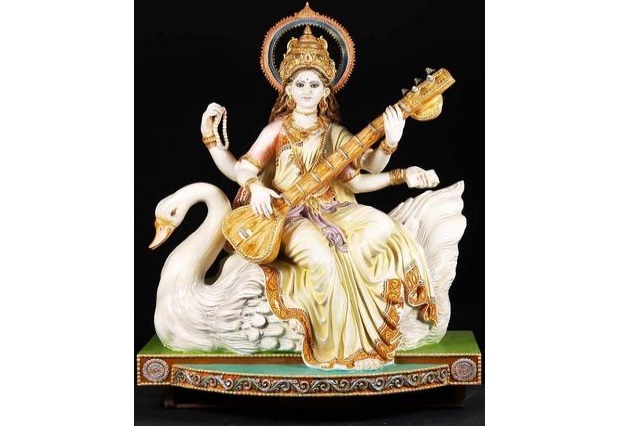 Maa Saraswati Statue in Fiber