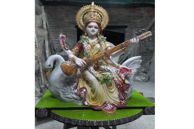 Fiberglass Saraswati Statue