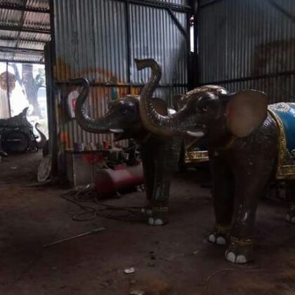 Fiberglass Small Elephant Statues