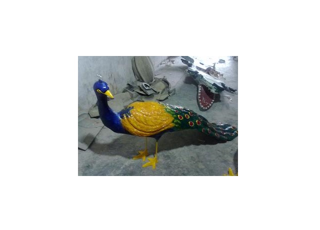 Fiberglass Peacock