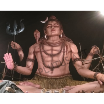 30 Feet Fiberglass Lord Shiva Statue