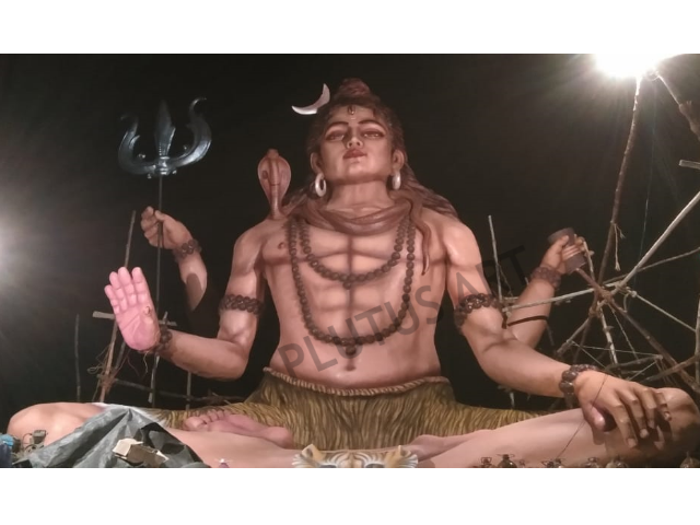 30 Feet Fiberglass Lord Shiva Statue