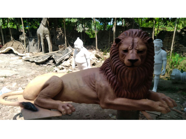 Fiberglass Lion Sculptures