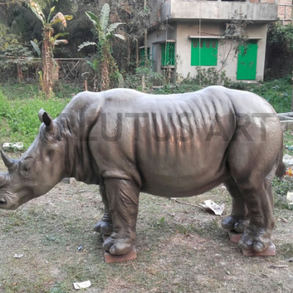 Fiberglass Rhino Sculpture