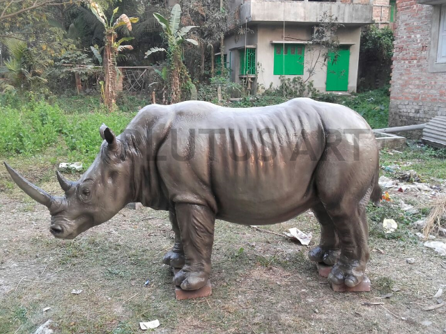 Fiberglass Rhino Sculpture