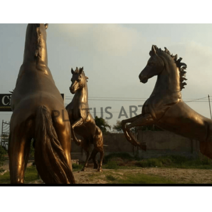 Fiberglass Garden Horse Sculptures
