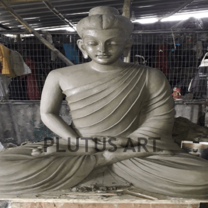 Clay Finished Buddha Statue
