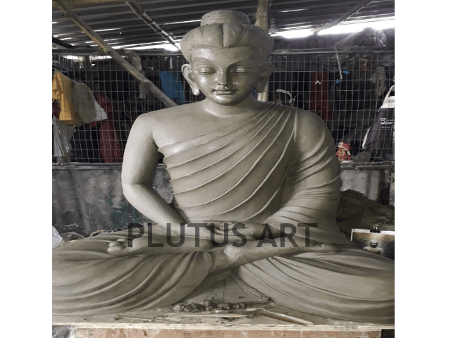 Clay Finished Buddha Statue