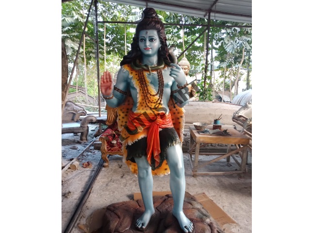 Fiber Made Standing Lord Shiva Statue
