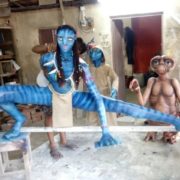 Fiber Cartoon Statue Avtar and Jadu - Plutus Art Fiber Cartoon Statue Avtar and Jadu - Plutus Art