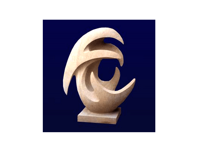 Fiberglass Abstract Sculpture