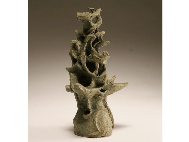 abstract clay sculptures