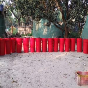 Cylindrical FRP Planters in Variety of Colours