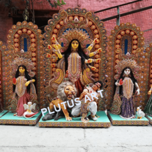 Fiberglass 5 Chali Maa Durga Statue