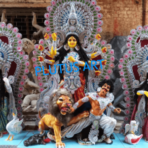 Fiberglass 5 Chali Maa Durga Statue
