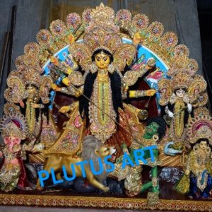 Fiberglass Akchala Durga Idol