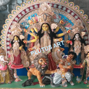 Fiberglass Akchali Maa Durga Idol