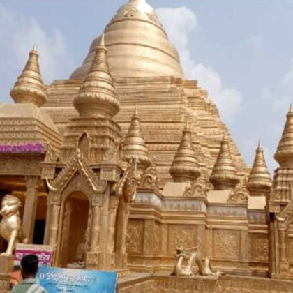 Plutus Art designed, Fiber Made Khajuraha Temple