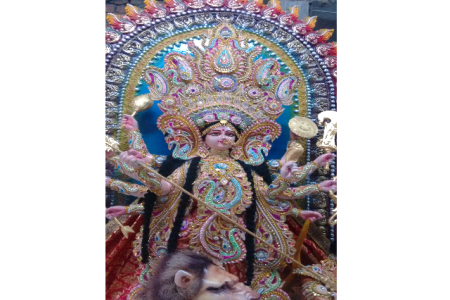 5 Chali Fiberglass Maa Durga Statue
