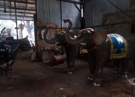 Fiberglass Small Elephant Statue
