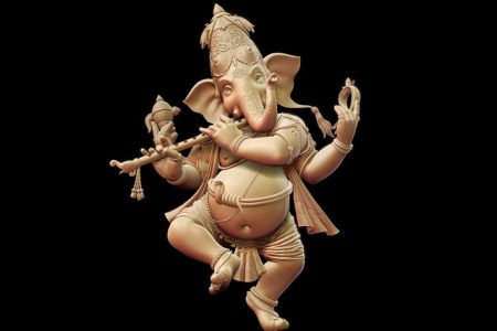 Fiberglass Dancing Ganesha Statue