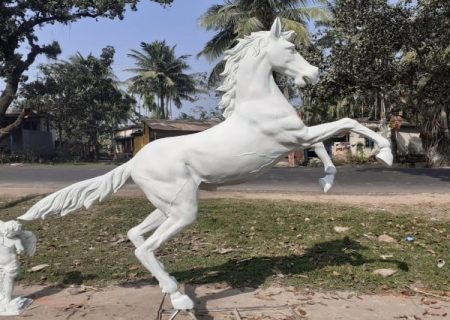 Fiberglass Horse Sculpture