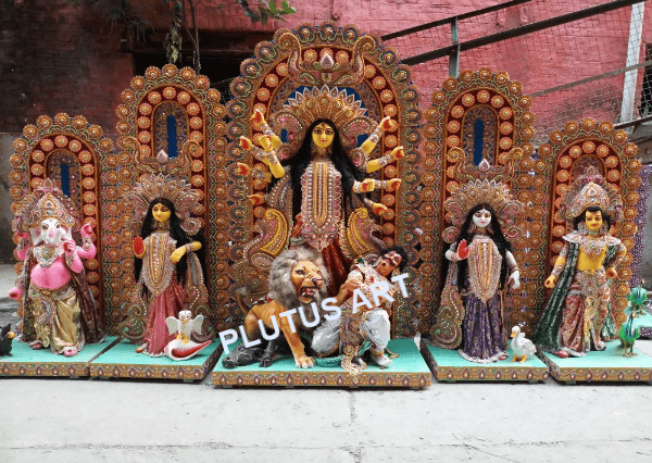Fiberglass Durga Idol