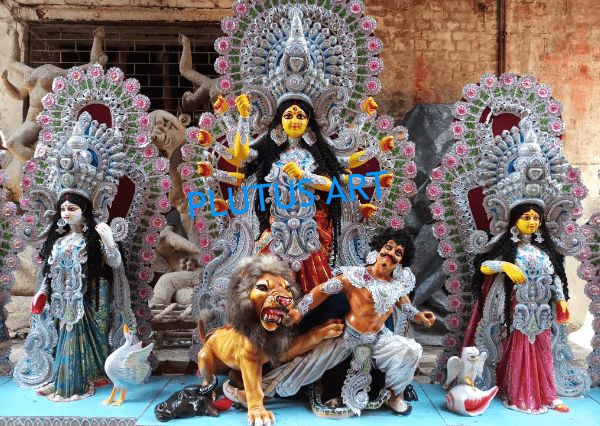 Fiberglass 5 Chali Maa Durga Statue