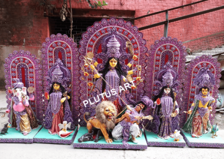 Fiberglass 5 Chali Durga Idol