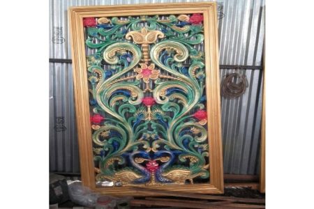 Fiberglass Peacock Backdrop