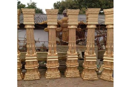 Fiberglass Golden Pillars for Wedding