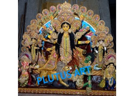 Fiberglass Akchala Durga Idol
