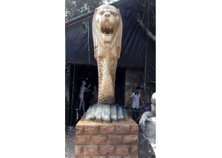 Fiberglass Lion God Garden Statue
