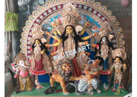 Fiberglass Akchali Maa Durga Idol